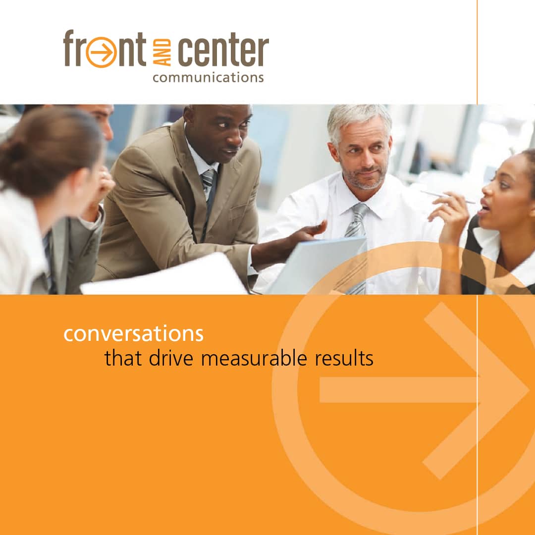 Front and Center Communications brand development and logo design